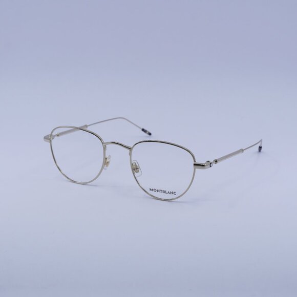 Montblanc MB0111O 002 Eyeglasses Gold 49mm Aviator Frame - Picture 5 of 11